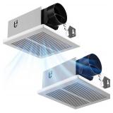 Amico Bathroom Exhaust Fans 2 Pack, 80 CFM, 1.0 Sones, Ceiling Retrofit Vent Fans, UL Listed