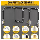 $260 Compressed Air Piping System, 3/4\" x 200 ft Pipe, Wall Outlet Blocks, Air Line Kit for Shop"
