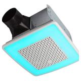 $170 Broan-NuTone AER110RGBL 110 CFM Ventilation Fan, 24-Color LED, 1.5 Sones, ENERGY STAR, White