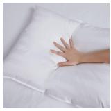 $125 DOWNLITE Down Extra Thin, Flat Pillow for Stomach Sleepers (Hypoallergenic) (Standard/Queen)
