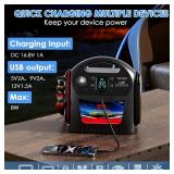 $250 8000A Jump Starter 12V/24V for Large Gas & Diesel Engines, Booster Pack LED Light