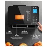 $170 KBS Premium 2LB Convection Bread Maker, Dual Heaters, 710W, Stainless Steel, 17-in-1