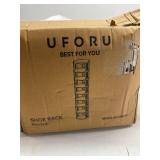 UFORU 9-Tier Vertical Shoe Rack, Plastic Stackable Shelf for Small Closets & Narrow Spaces