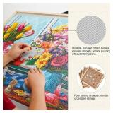 ALL4JIG 1500-Piece 2-in-1 Tilting & Rotating Puzzle Board, 24.53" x 33.19", 4 Drawers, Cover