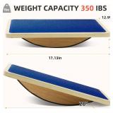Juoe Balance Board Wobble Board for Adults and Kids - Anti-Slip 350 Lbs, PT & Balance Training