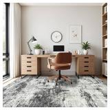 Area Rug for Living Room - Washable, Non-Shedding, Stain-Resistant, Anti-Slip, Soft, Black