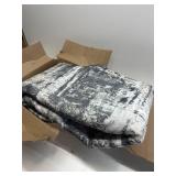 Area Rug for Living Room - Washable, Non-Shedding, Stain-Resistant, Anti-Slip, Soft, Black