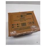 Raj Eco Compostable Palm Leaf Plates - 8 Inch Square, 50 Party Plates, Natural, Biodegradable