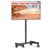 Perlegear Rolling TV Stand on Wheels for 13-50 inch TVs, 30  Tilt, Holds 44lbs, VESA 200x200