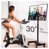 Perlegear Rolling TV Stand on Wheels for 13-50 inch TVs, 30  Tilt, Holds 44lbs, VESA 200x200