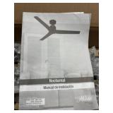 Hunter 52 in Noble Bronze Indoor/Outdoor Ceiling Fan with Remote, No Light (Renewed)