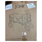 Collapsible Wagon Cart Foldable 120L 360lbs Capacity, Lightweight Portable Beach Wagon, Shopping Carts with Wheels for Grocery, Camping, Shopping, Garden Cart