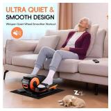Under Desk Elliptical Machine,Foot Exerciser for Seniors Fully Assembled, Quiet & Portable Electric Seated Pedal Exerciser with Remote Control & 12 Adjustable Speeds