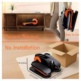 Under Desk Elliptical Machine,Foot Exerciser for Seniors Fully Assembled, Quiet & Portable Electric Seated Pedal Exerciser with Remote Control & 12 Adjustable Speeds