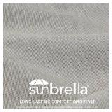 $170 Unimatta Sunbrella Outdoor Patio Chair Cushions Set, 24" x 24", Set of 2, Water-Repellent, Fade Resistant, Deep Seat Cushion for Backyard, Couch, Sofa and Patio Furniture, Specrtum Pebble