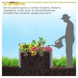 4 Pack Tall 2x2x2FT Round Corrugated Galvanized Steel Raised Garden Bed Outdoor, Metal Above Ground Garden Bed for Vegetables and Flowers, Raised Beds for Gardening