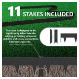 33ft. Galvanized Steel Landscape Edging (10-Pack)   40" Metal Edging for Landscaping with 11 Stakes, Hammer-in Metal Landscaping Edging for Yard Pathway & Flower Beds   Lawn Edge for Garden Design