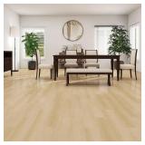 MULGREAT Peel and Stick Floor Tile, 54 Sq.Ft Waterproof Vinyl Flooring, 36 Pieces Wood-Look Self Adhesive Luxury Vinyl Plank Flooring for DIY Bathroom Laundry Bedroom RV Kitchen (Creamy Oak)