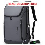BANGE Business Smart Backpack Waterproof fit 15.6 Inch Laptop Backpack with USB Charging Port,Travel Durable Backpack