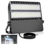 $130 LED Flood Light 240W 36000LM, Super Bright Shoe Box Stadium Light for Sports Arena & Parking Lot, 5000K 120  Wide Angle, 110-277V Outdoor High Mast Fixture