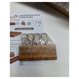 TIDITA Acacia 36 Inch Large Charcuterie Boards for Party with Cheese Knife Set of 4   Acacia Wood Serving Tray with Handles, Long Charcuterie Board, Wooden Cheese Board