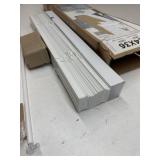 Lumino - 2" Cordless Flat Slat Faux Wood Window Blinds for Home - 24" W x 36" L - White, Faux Wood Blinds for Indoor Windows, Venetian Room Darkening Blinds