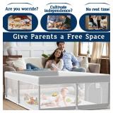 Baby Playpen 65 50Inch, Playpen for Babies and Toddlers, Play Pen Pin Indoor Outdoor Baby Play Fence