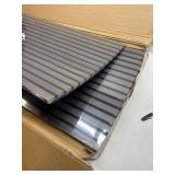TONOR Wood Slatwall Panels, 2 Pack 47.2" x 23.6"/ 120 x60cm(15.5ft ) Acoustic Wall Panels, Wood Slat Acoustic Panels for Noise Cancelling and Wall D cor Living Room, Bedroom, Home Decor, Office, Black