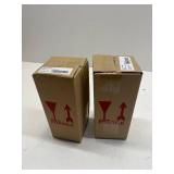2 PACK! Starbucks 2024 Terracotta Brown Recycled Triangle Glass Cold Cup Limited Edition