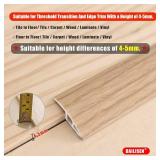 Floor Transition Strip Self Adhesive Carpet Wood Tile Vinyl Flooring Laminate Transition Cover Edge Trim Doorway Threshold for Uneven Floors Heights Within 5 mm (35in L   3 Pack)