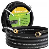 Beitopamz Garden Hose 25 ft x 5/8 in Heavy Duty Water Hose, Flexible and Durable, Lightweight Rubber Hybrid Hose, Leak-Free Connections, Male to Female 3/4
