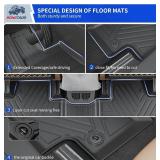 $126 Rongtaod Floor Mats Compatible with 2024 2025 2026 Toyota Grand Highlander Cargo Mat Cargo Liner Trunk Mat Back Seat Protector Grand Highlander Accessories (Trunk Mat with Backrest Mat+Floor Mats