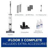 Tineco iFloor 3 Complete Wet Dry Vacuum, Floor Washer, White/Grey (Renewed)