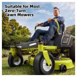 RONPOW 13x5.00-6 Flat Free Lawn Mower Tire and Wheel, 13x5x6 Solid Front Tires for Zero Turn Mower, 500Lbs Load, 3/4", 5/8" and 1/2" Bearings, 4.33"-6.73" Hub for Residential Commercial, 2Pack Gray