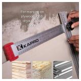 Kapro - 317 Adjustable Drywall T-Square Tool - Aluminum - for Layout and Marking - Features Sliding Head and Dual Directional Printed Scale - 48 Inch