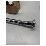 BRIOFOX Tension Curtain Rod 43-73 Inches Brushed Nickel, Rustproof and Non-Slip and Heavy Duty Shower Curtain Rod for Window or Bathroom, 304 Stainless Steel