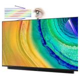 2026 Anti Glare Film for 55 Inch TV Screen, Blue Light Filter and Glare Reducer, Indoor Outdoor Glare TV Shield for Clear Viewing (55 Inch 1211)