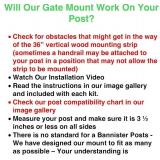 Safety Innovations No Hole Stairway Baby Gate Mounting Kit - Fits Posts from 2 3/4 inches to 3 1/2 inches Wide with Square or Round Tops - No Adhesives On Or Screws in Your Posts, (1-Pack)