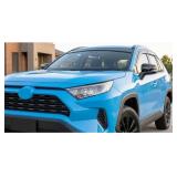 2019-2025 Tape-On Rain Guards Side Window Deflector Visors for Toyota Rav4 LE XLE SE XSE Hybrid Premium Limited 2020 2021 2022 2023 2024