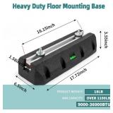 WeCooper Floor Mounting Base Pad for 9000-36000BTU,Heavy-Duty Condenser Rubber Floor Mount Base Kit,Anti-Vibration Isolator Mounting Bracket for Ductless Mini Split Air Conditioner Heat Pump