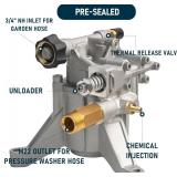 Hourleey 7/8" Shaft Vertical Pressure Washer Pump, 3400PSI 2.5GPM, Replacement Pump for Power Washer Kit, Compatible with Honda, Simpson, RYOBI, Briggs & Stratton, Subaru, Craftsman