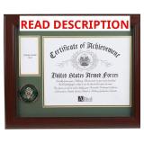 Allied Frame U.S. Army Medal and Award Frame with Medallion -13 x 16