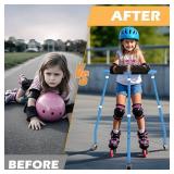 GanFindX Skater Aid for Kids Roller Skating, Roller Skate Trainer for Kids Toddler Adjustable Height Outdoor Training Walker