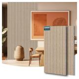 AKUMAX 2 Pack Acoustic Panels,Wood Slat for Wall and Ceiling-Art Acoustic Foam Panels 96x24Inches 3D Wall Panels High Density Sound Dampening Panels (Classic Oak, 2pcs-24in*48in)