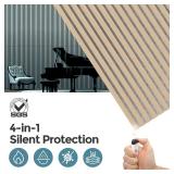 AKUMAX 2 Pack Acoustic Panels,Wood Slat for Wall and Ceiling-Art Acoustic Foam Panels 96x24Inches 3D Wall Panels High Density Sound Dampening Panels (Classic Oak, 2pcs-24in*48in)