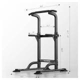 DONIUZ Power Tower Pull Up Bar and Dip Station, Multi-Function Home Gym, Strength Training Fitness Equipment, Height Adjustable