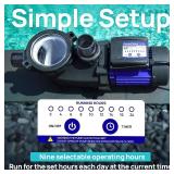 $268 Aquastrong 2.0 HP In/Above Ground Pool Pump High Flow Self Primming Swimming Pool Pump,Glossy Black