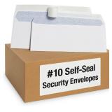500 - Pack #10 Security Envelopes Self Seal Envelopes 4-1/8" x 9-1/2"