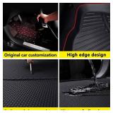 Cargo Mat with Backrest Protection for 2022-2026 Jeep Grand Cherokee,TPE All Weather Protection Cargo Liner with Velcro Rear Seats Backrest car Accessories-Black