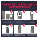 DuctlessAire Mini Split Line Set Cover Kit - Paintable Lineset Cover - Line Set Covers for Ductless Air Conditioner, Mini Split AC/Heating System, HVAC, Central AC Unit, Heat Pump (Gray, 3" x 7.5 ft)